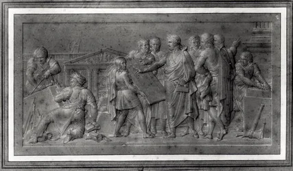 Améliorations pour Paris, étude pour un bas-relief, début 19e siècle