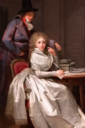 Une femme écrivant à son amant (ou La lettre), vers 1789-1793