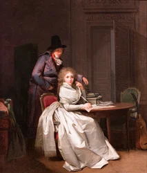 Une femme écrivant à son amant (ou La lettre), vers 1789-1793