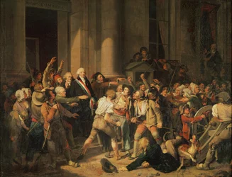 Acte de courage de Monsieur Defontenay, maire de Rouen, 29 août 1792