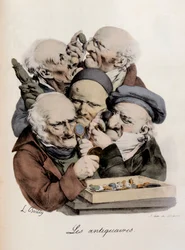 Antiquaires Gravure par Louis-Léopold Boilly