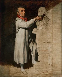 Jean-Antoine Houdon (huile sur toile)
