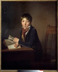 Jules Boilly (1796-1874) enfant avec un livre en main