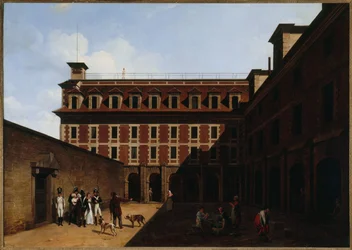 La prison des Madelonnettes, rue des Fontaines, vers 1810