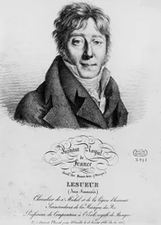 Portrait de Jean-François Lesueur (1760-1837), compositeur français, gravure de Louis-Léopold Boilly (1761-1845)