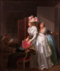 Le cadeau délicat, vers 1789-1793 (huile sur toile)