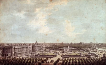 Vue de la place Louis XV (actuelle place de la Concorde à Paris)