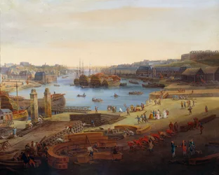 Chantier naval: Le port de Brest (détail)