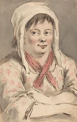 Jeune paysanne aux bras croisés