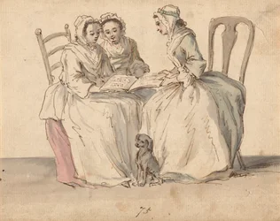 Trois dames assises