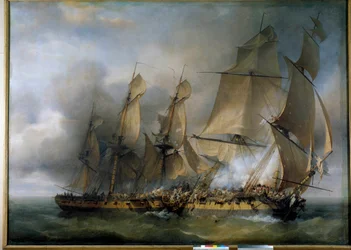 Bataille entre la frégate française La Bayonnaise et la frégate anglaise L