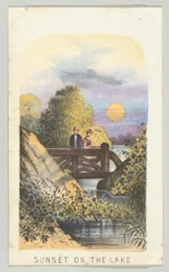 Coucher de soleil sur le lac, de la série, Vues de Central Park, New York, Partie 2