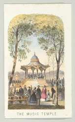 Le Temple de la Musique, de la série, Vues de Central Park, New York, Partie 2, 1864