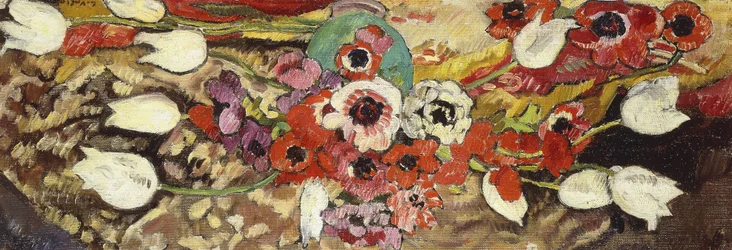 Anémones et Tulipes Blanches