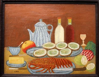 Nature morte avec homard