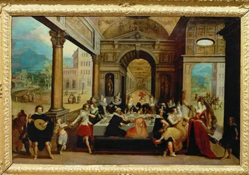 Scènes de la vie du fils prodigue (peinture sur toile)