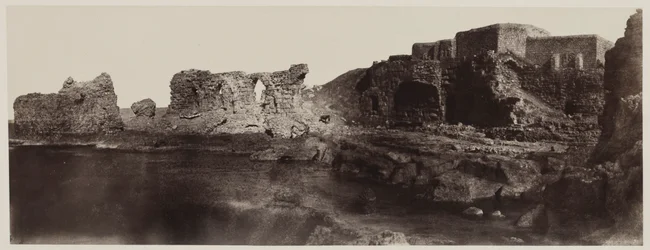 Kaalat el Athlit, Syrie, vue depuis le bord de mer, 1859
