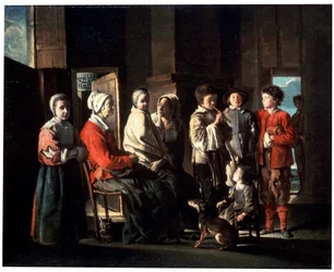 La Visite à la grand-mère, 1645