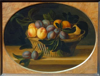 Nature Morte: Peches et prunes - Still Life: Peaches and plums …