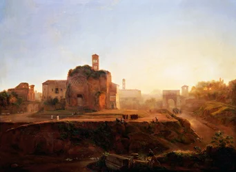 Vue du Forum le soir, par Louise-Josephine Sarazin de Belmont