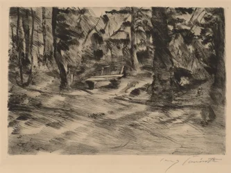 Banc dans les bois II, 1917
