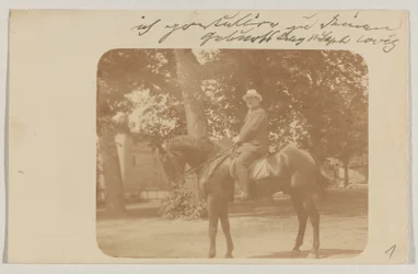 Lovis Corinth à Carl Strathmann: Carte postale, cachet postal 5 septembre 1910