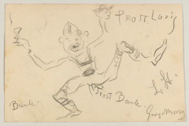 Lovis Corinth à Carl Strathmann: Carte postale, cachet de la poste 6 novembre 1906