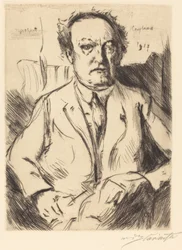 Portrait du dramaturge et romancier Gerhart Hauptmann