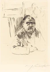 Autoportrait en manteau de fourrure, 1913