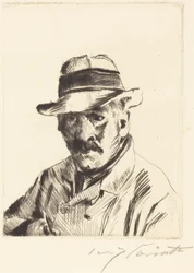 Autoportrait au chapeau de paille