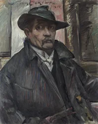 Autoportrait avec chapeau et manteau