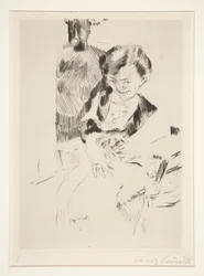 Femme avec un chaton