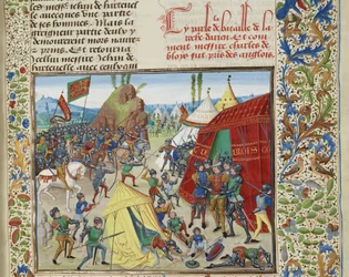Charles de Blois capturé à la bataille de La Roche-Derrien