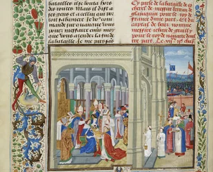 Couronnement de Charles V de France le 19 mai 1364, vers 1470-1475.