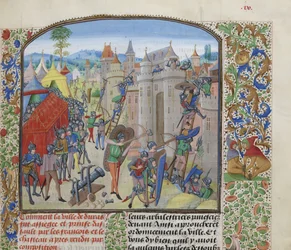 Siège du château de Duras par les Français en 1377, vers 1470-1475