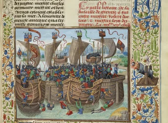 La bataille navale de Guernesey, 1342