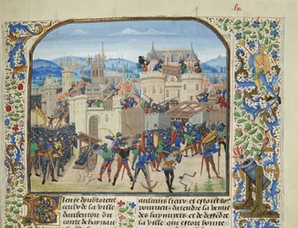 Guillaume II, comte de Hainaut, prend et détruit Aubenton, 1340, ca 1470-1475