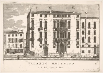 Planche 91 : Vue du palais Mocenigo à Campo San Stae, Venise, 1703, des bâtiments..., 1703