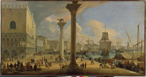 Le Molo et le palais des Doges (Venise, Italie)