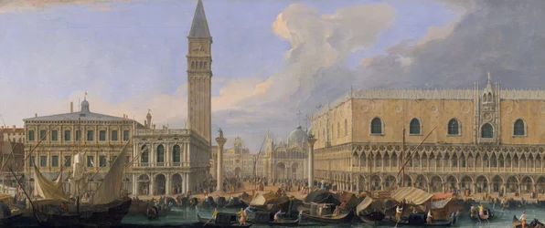 Le Molo, Venise, depuis le Bacino di San Marco, vers 1709