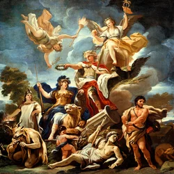Allégorie de la forteresse, par Luca Giordano