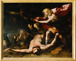 Apollon et Marsyas (peinture sur toile)