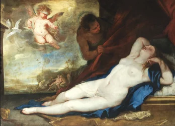 Vénus endormie, Amour et Satyre