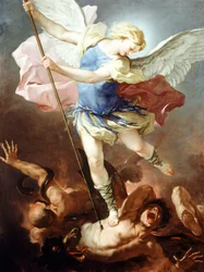 Saint Michel vainc le démon, par Luca Giordano