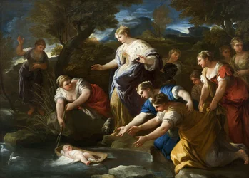La découverte de Moïse, vers 1685-1690
