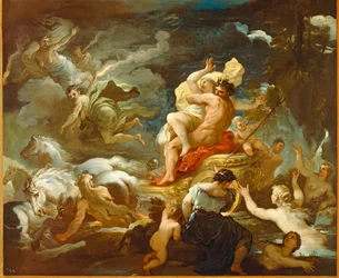 Le viol de Proserpine par Hadès. Proserpina est la fille de Zeus et de Déméter. En tant qu
