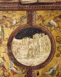 Dante et Virgile en enfer, scène de la Divine Comédie de Dante Alighieri (1265-1321)