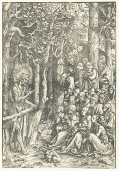 Jean-Baptiste prêchant aux gens