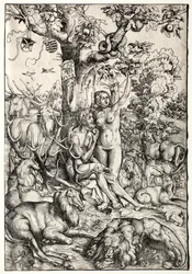Adam et Ève au paradis