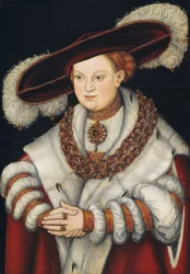 Portrait de Madeleine de Saxe, épouse de l
